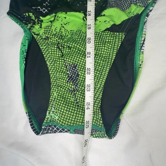 Speedo performance endurance Free Back Swimsuit green size 28 train - Picture 3 of 8